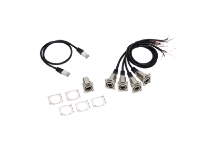 MA Lighting Adapter cable set for grandMA3 4Port Node DIN-Rail, DMX via RJ45 (4x cable DMX/RJ45 (length 0.5m),1x cable RJ45, 1x built-in socket etherCON/RJ45 to RJ45)