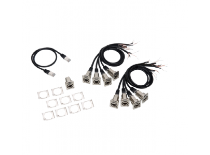 MA Lighting Adapter cable set for grandMA3 8Port Node DIN-Rail, DMX via RJ45 (8x cable DMX/RJ45 (length 0.5m),1x cable RJ45, 1x built-in socket etherCON/RJ45 to RJ45)