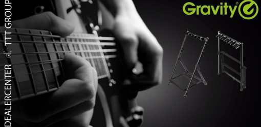 Серия VARI-G профессиональных гитарных напольных стоек Gravity для 3, 5, 7 и 9 инструментов